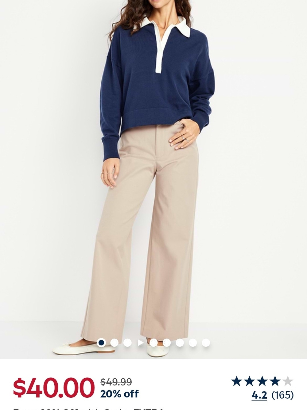 NWT Old Navy Pixie Super Widw Leg Pant Petite